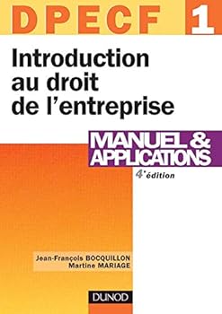 Paperback DPECF, numéro 1 : Introduction au droit de l'entreprise : Manuel et applications [French] Book
