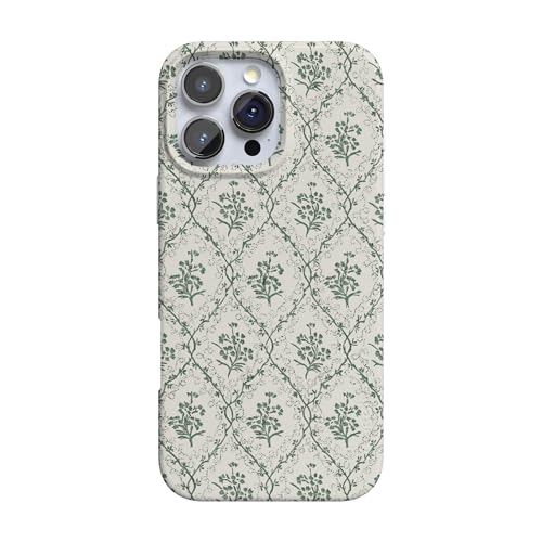 Casely iPhone 16 Pro Case | Sage Tapestry | Floral Vines | Compatible with MagSafe | Classic Ultra Slim Design