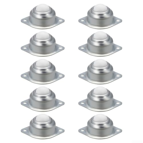 Rodillos de transferencia de bolas de 1 pulgada con placa de acero y ruedas de nailon de 25 mm