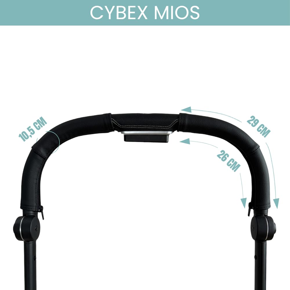 PROTEC TIF | Housses en similicuir compatibles avec le guidon de CYBEX MIOS