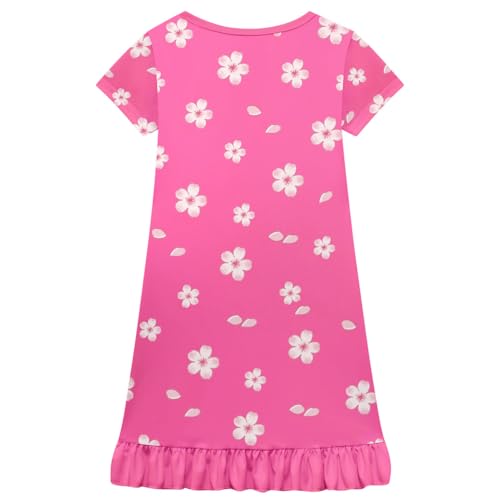 Little Girls Cartoon Nightgowns Girls Kawaii Casual Dress Nightshirt Dress2