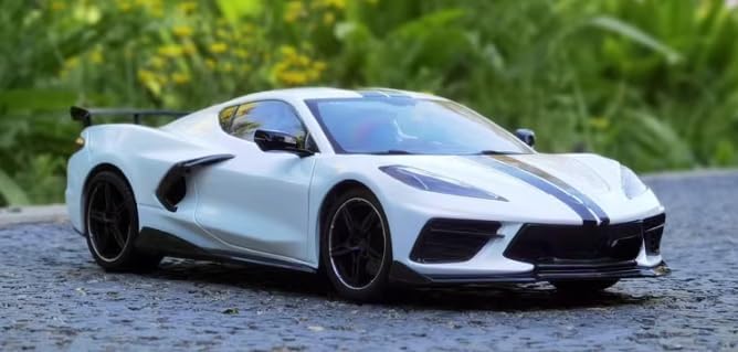 Maisto Chevrolet Corvette C8 Stingray Coupe 2020 1:18 Blanco miniatura 3