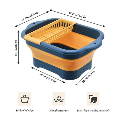 Cesta de lavado de verduras multifuncional con cesta de drenaje 3