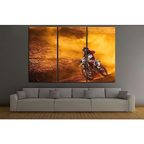 Cuadro de Motocross grande para cubrir paredes vacias y decorar salones modernos ZELLART