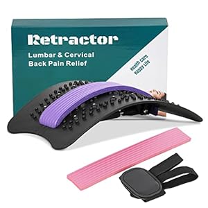 Signstek Rückenstrecker, Rückenmassage,Rückenmassagegerät, Rückenkratzer entspannt den Rücken und löst Muskelverspannungen, Rückendehner Korrigieren Sie die Krümmunggrad der Wirbelsäule