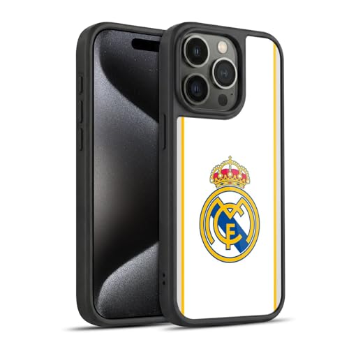 Coque Real Madrid CF iPhone 15 Pro badge blanc protection militaire