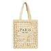 Produktbild TIAASTAP Groß Strohtaschen Boho Geflochtene Tasche Stroh Handtasche Basttaschen Tote Bag Aesthetic Korbtaschen Strandtasche Groß Shopper Tasche Gewebte Tasche für Strand Reise Einkauf