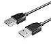 havit 2-Feet USB 2.0 Type A Male to Type A Male Cable, Black (1pack)