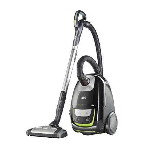 VX8-2-ÖKO Staubsauger mit Beutel (55% Recyclingmaterial, inkl. Zusatzdüsen, 600 W, nur 64 dB(A), 12 m Aktionsradius, 3,5 l Staubbeutelvolumen,