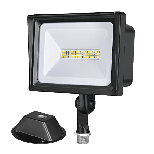 DEWENWILS 34W LED Flood Light Outdoor, 3200LM Super Bright(400W Equivalent) Flood Lights Outdoor, IP65 Waterproof Knuckle Mount LED Flood Light, 5000K Security Light for Garden, Yard, Garage