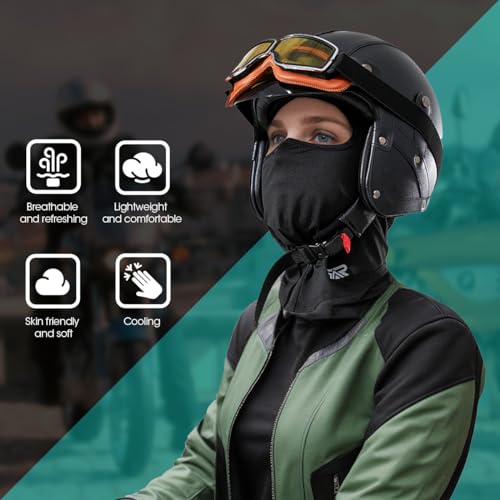 Image of 3 Pieces Balaclava Face Mask Breathable Sun Protection Motorcycle Outdoor Sport Full Face Cover for Men and Women