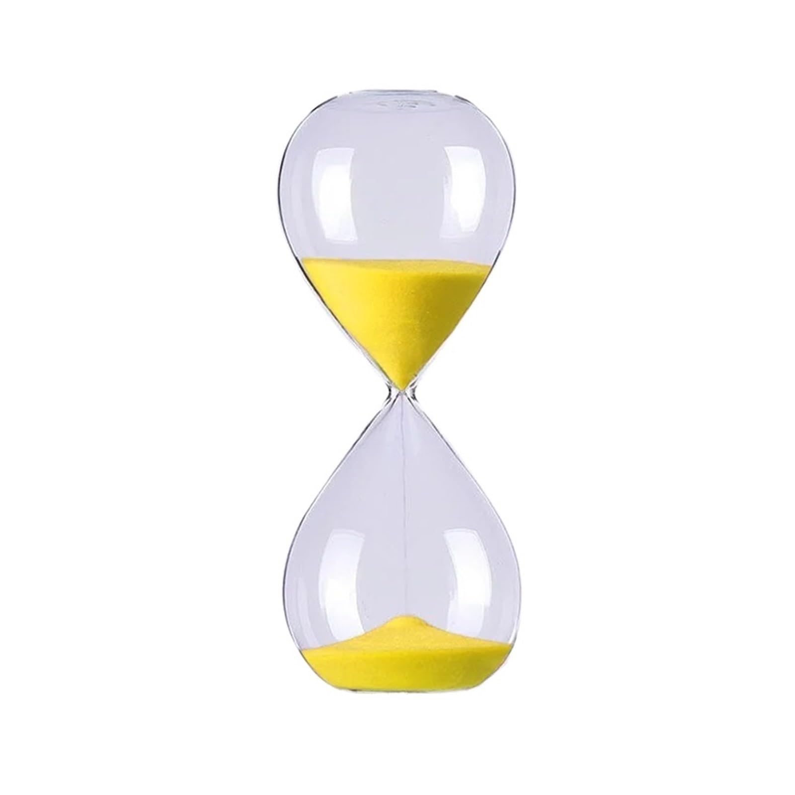 Hourglass Sand, Hourglass Sand Timer Glass Home Decor Desktop Ornament(Yellow)