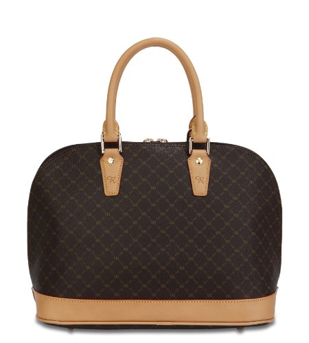 Rioni Signature (Brown) - Dome Handle Bag St-200013