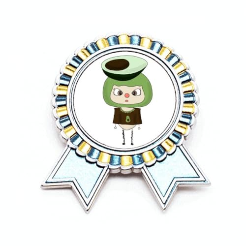 Broche vert avocat UU Badge Pin en métal robuste aux finitions soignées