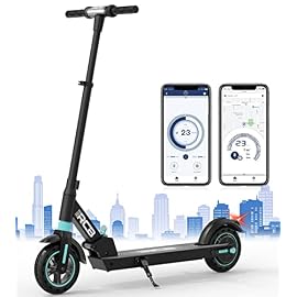 RCB Trottinette Electrique, Scooter électrique Ultra Portable avec APP, Mode 3 Vitesses, écran LCD, régulateur de Vitesse, méthode de Pliage innovante, Trottinette électrique Adulte