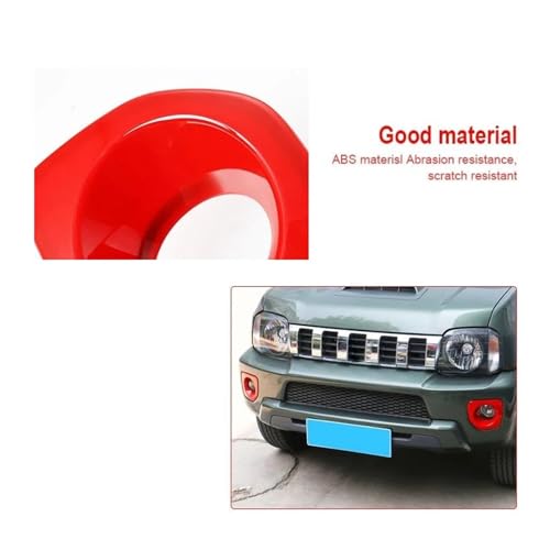 Couverture de phare antibrouillard rouge pour Jimny 2012-2017