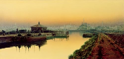 Peinture sur toile Grimshaw Leeds créez une ambiance cosy dans votre chambre 60x90cm