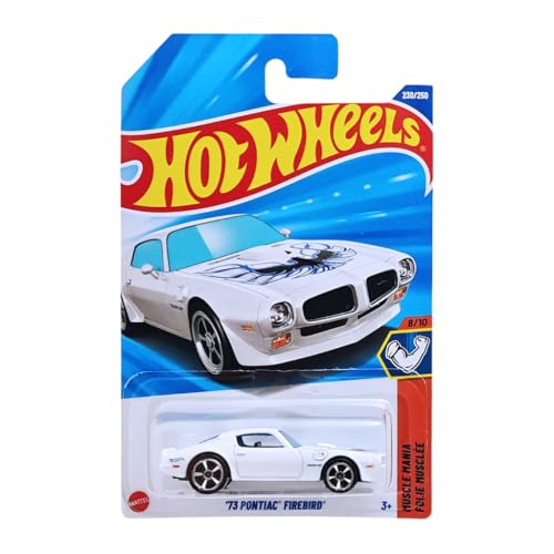 Image of Hot Wheels 73 Pontiac Firebird Muscle Mania for Ages 3 Years and Up 230 /250 (White)