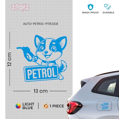 Image of Bright Petrol Sticker for Car Fuel Cap (Light Blue)
