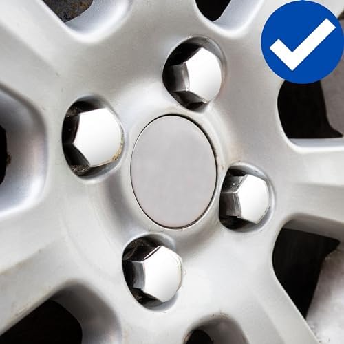Zestaw nasadek na śruby i nakrętki do kół, 21-częściowy, do śrub i nakrętek sześciokątnych 17 mm, min. Ø 24 mm, średnica otworu na śruby felg, nakładki na śruby kół w 1