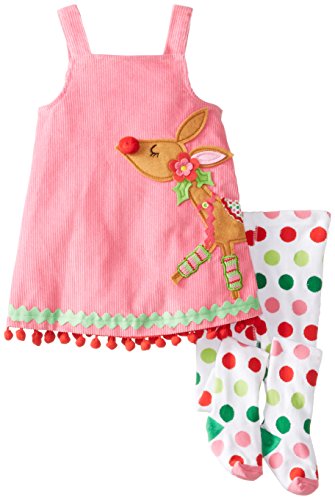 Mud Pie Little Girls' Reindeer Jumper and Tights