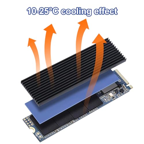 5 Sets M2 Ssd Kühlkörper, 70 X 22 X 3 mm Heatsink mit Silikon Wärmeleitpad, Aluminium Cooler für 2280 M.2 Ssd, Effiziente Wärmeableitung, Nvme Heatsink für Laptop/Pc/Ps5/Ps5 Slim Installation
