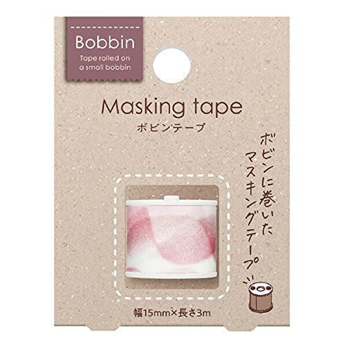 Image of KOKUYO Bobbin Washi Tape, Masking Tape, Organdy Pink, Japan Import (T-B1115-4)