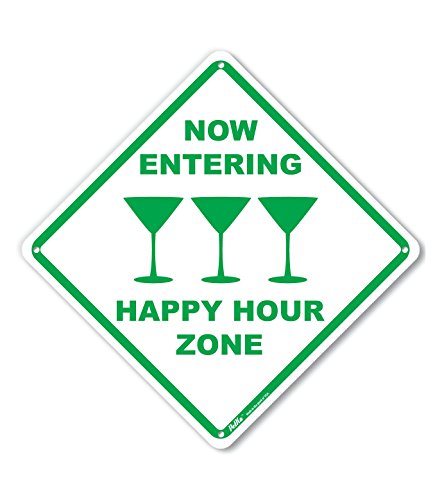 Panneau plastique Happy Hour Zone pour égayer un mur vide et triste