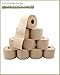 œcolife Bambus Toilettenpapier, 75 Rollen, 3-lagig, Ungebleicht in natürlichem Beige, 180 Blatt pro Rolle, Frei von Kolophonium & Chlor, Nachhaltig & Plastikfrei verpackt