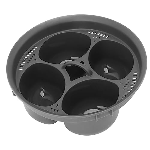 4 Eggs Egg Poacher Insert, Non Stick Egg Poacher Accessory for TM5 TM6 Mixer Egg Steamer Multifunctional Kitchenware for Cook Rice, Meat, Dumplings, Soup, Noodles by Focket - Used condition - CA$16.52