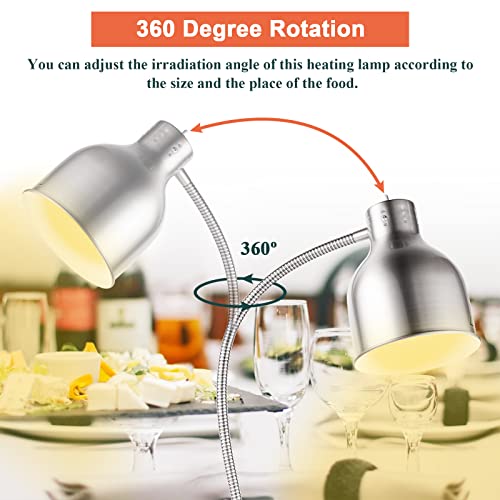 Ymjoinmx KACI031 Food Heat Lamp Commercial Food Warmer Lamp Food Service Restaurant Retractable Heat Lamp Heating Lamp thumb #2
