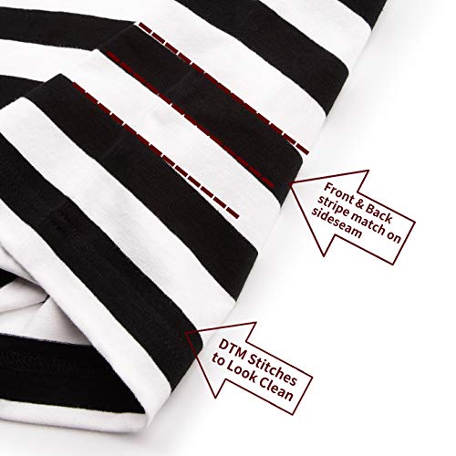 Zengjo Mens Striped Shirt Short Sleeve T-Shirts 5