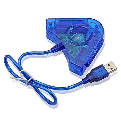 TCOS TECH Dual PS2 to PS3/PC Controller Converter Cable Cord USB Adapter for PS3 PC-picture-16