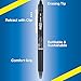Pilot FriXion Clicker 0.7mm, Erasable Gel Pens, Fine Point (6-Pack, Black/Blue)