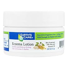 Earths Care Eczema Lotion - Natural Lotion for Eczema - Safe and Mild Eczema Lotion for Adults and Kids, Trial Size 0.42 OZ