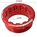 Aluminum Alloy 12-Speed Freewheel Lock Cover for Series for Bike Hub Body – for CNC Machined, 26mm Thread, Compatible with M6100/M7100/8100(Red)