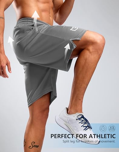 Image of G Gradual Men's Athletic Workout Shorts with Pockets 5 inch /7 inch /9 inch Lightweight Quick Dry Gym Basketball Running Shorts for Men