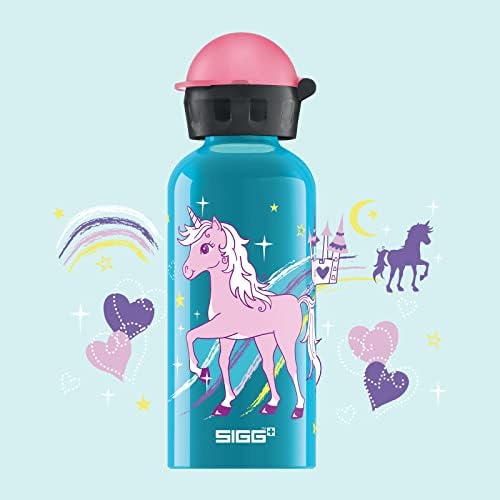 Sigg Butelka na Napoje dla Dzieci, Turkusowy, Jendorożec, 400 ml