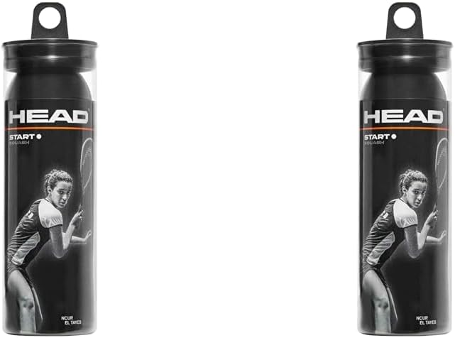 HEAD Start Squash Balls,3 Balls,Black,One Size (Pack of 2)