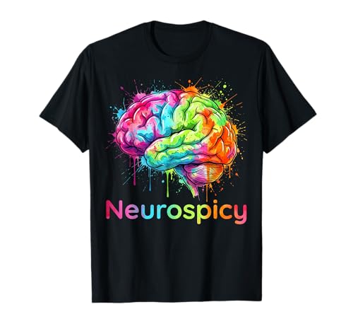 Neurospicy Funny ADHD Autism Neurodivergent T-Shirt