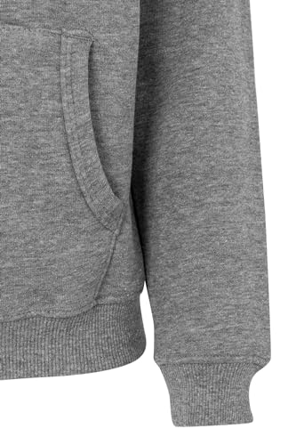 Mukua Byron Kids Sweat à capuche zippé pour enfant, Gris (Heather Grey), 12-14 ans – vue 6