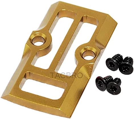Tan Anodized Aluminum RMR Cover Plate for Glock 17 19 26 Cut Slides
