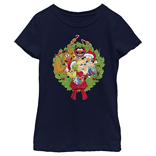 T-shirt Noël Muppets pour fille : le cadeau idéal en taille XS gris