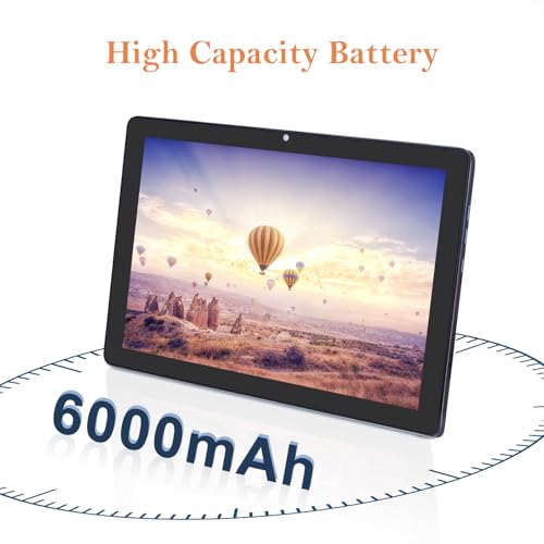 Image of 10 inch Tablet, Android 12 Tablet with Octa-Core CPU, 64GB Storage Expandable up to 1TB, 1280x800 IPS HD Display, 13MP Dual Cameras, 6000mAh Battery, WiFi /Bluetooth 5.0, Android App Store Access-Gray