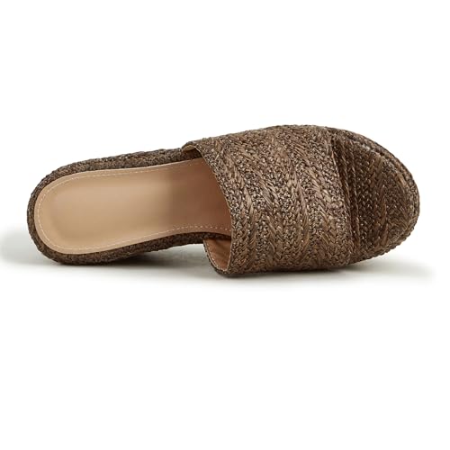 Thick Platform Peep Toe Slingback Women Slide Sandals4