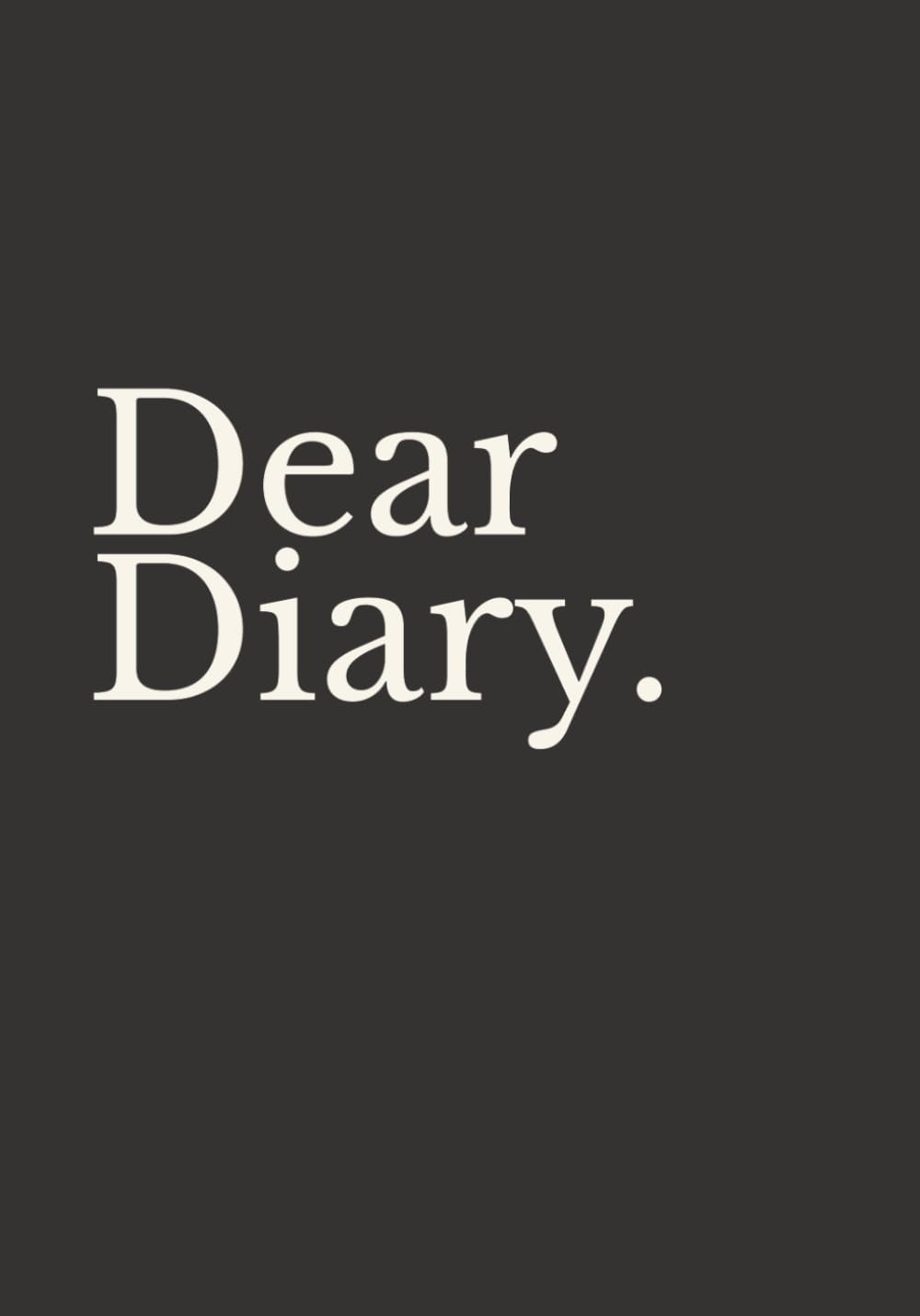 Dear Diary. (Soft Black Edition): An Aesthetic Activity & Journaling Book for Teen Girls