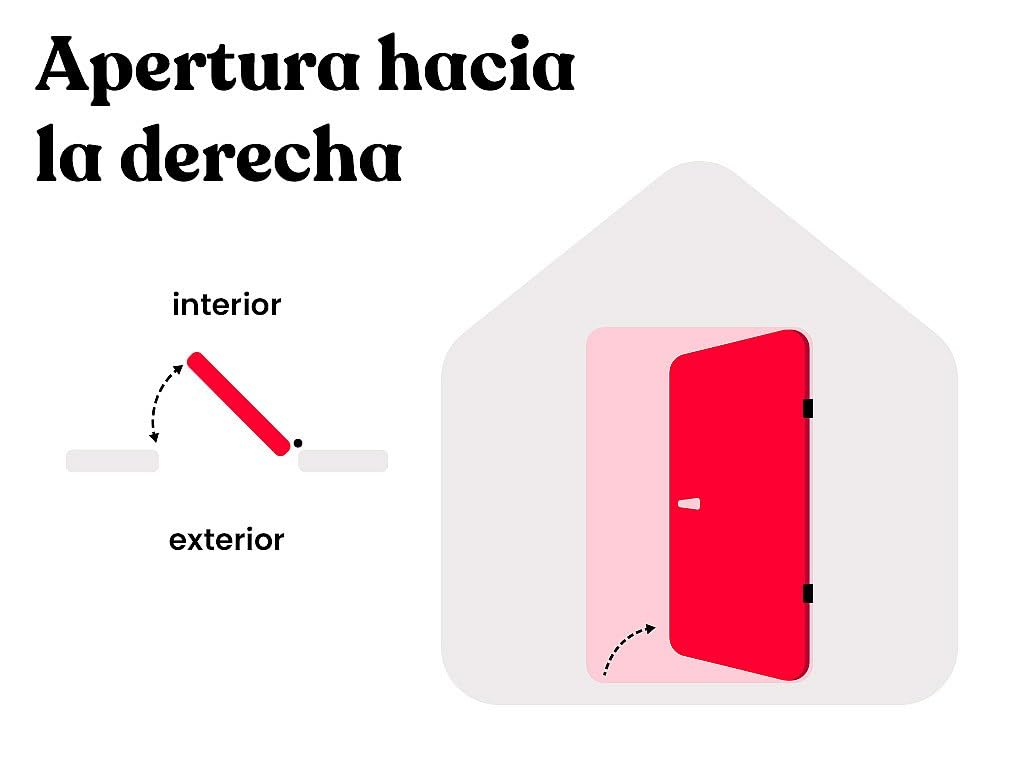 Venta-unica - Puerta de entrada de acero y inox Alt. 207 x Ancho 100 cm efecto roble - abre a la derecha - NAXARA