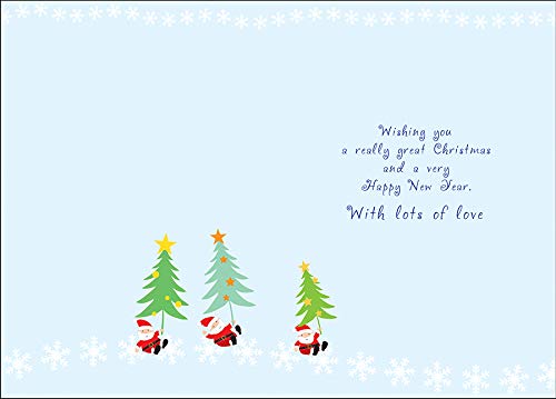 Piccadilly Greetings Traditional Christmas Card, Friend, Red