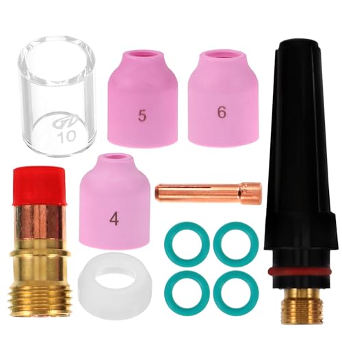 OSALADI Cup Welding Mesh Screen Set 12pcs Wp17/18/26 Clamp Stainless Steel Easy to Assemble