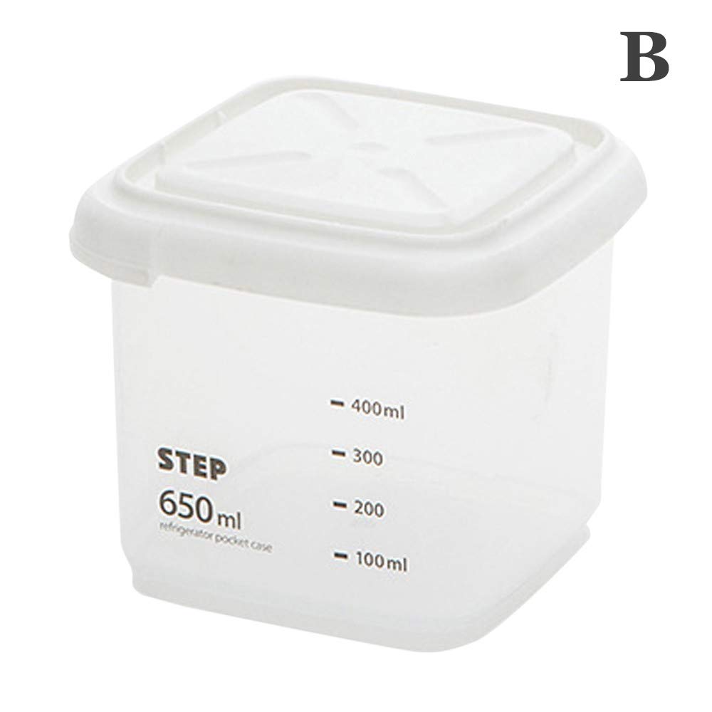 MZY1188 Airtight Food Storage Container-Plastic Transparent Sealed Food Canister,Home Kitchen Cereal Storage Containers,Keep Fresh Clear Food Durabl Organizer Case 240ml-2200ml